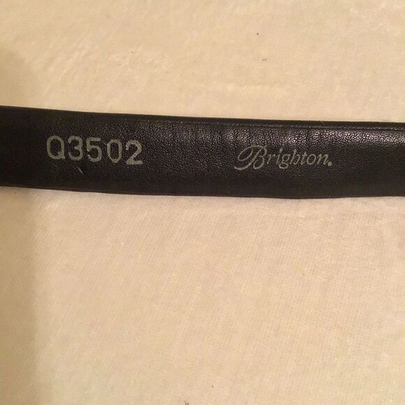 Brighton Leather Black Beaded Women's Belt - Picture 8 of 8